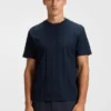 Jacquard-pattern T-shirt in cotton