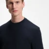 Jacquard-pattern T-shirt in cotton
