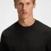 Jacquard-pattern T-shirt in cotton