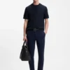 Jacquard-pattern T-shirt in cotton