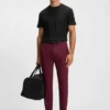 Jacquard-pattern T-shirt in cotton