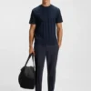 Jacquard-pattern T-shirt in cotton