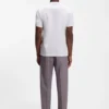 Jacquard-pattern T-shirt in cotton