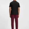 Jacquard-pattern T-shirt in cotton