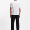 Jacquard-pattern T-shirt in cotton