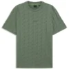 Jacquard-pattern T-shirt in cotton