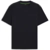 Jacquard-pattern T-shirt in cotton