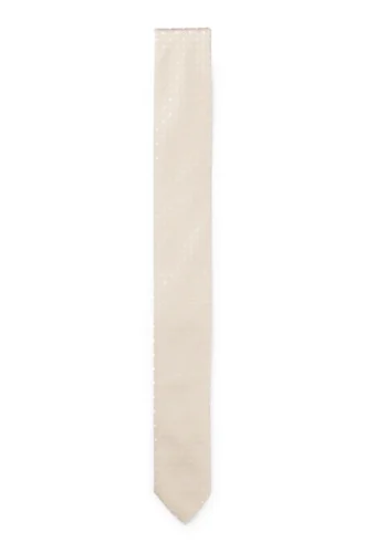 Jacquard-pattern tie in a silk blend