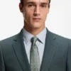 Jacquard-pattern tie in a silk blend