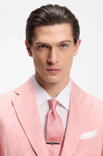 Jacquard-pattern tie in a silk blend
