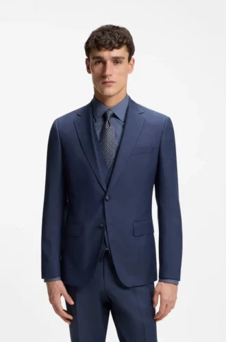 Jacquard-pattern tie in a silk blend