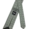 Jacquard-pattern tie in a silk blend