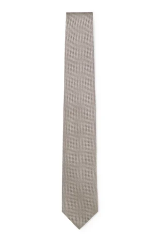 Jacquard-pattern tie in silk