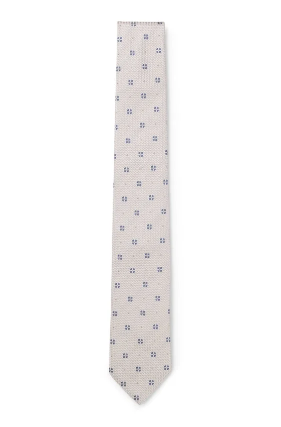 Jacquard-pattern tie in silk Jacquard-pattern tie in silk