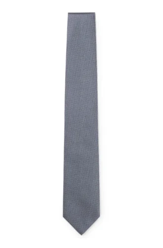 Jacquard-pattern tie in silk