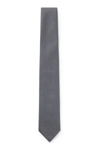 Jacquard-pattern tie in silk