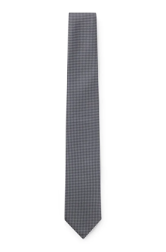 Jacquard-pattern tie in silk Jacquard-pattern tie in silk