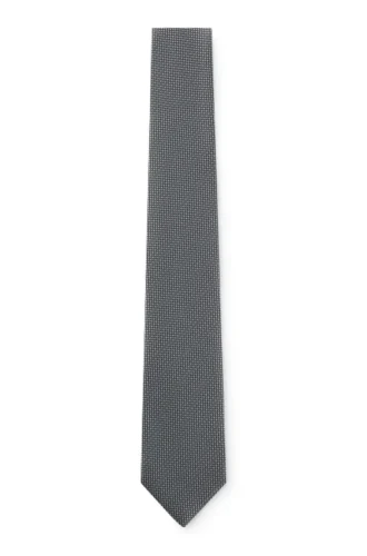 Jacquard-pattern tie in silk