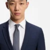 Jacquard-pattern tie in silk