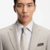Jacquard-pattern tie in silk