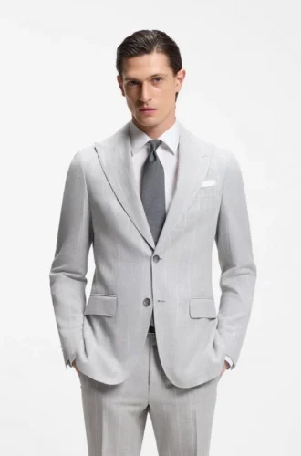 Jacquard-pattern tie in silk