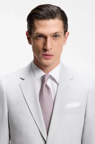 Jacquard-pattern tie in silk