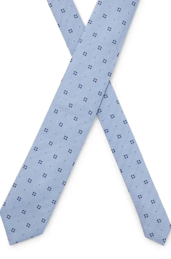 Jacquard-pattern tie in silk Jacquard-pattern tie in silk