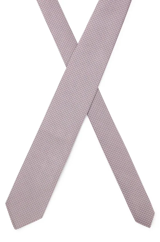 Jacquard-pattern tie in silk Jacquard-pattern tie in silk