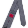 Jacquard-pattern tie in silk