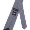 Jacquard-pattern tie in silk