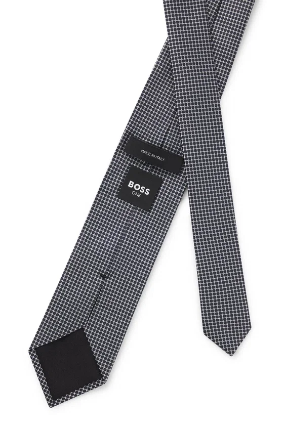 Jacquard-pattern tie in silk Jacquard-pattern tie in silk