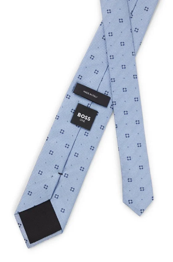 Jacquard-pattern tie in silk Jacquard-pattern tie in silk