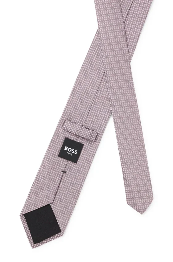 Jacquard-pattern tie in silk Jacquard-pattern tie in silk