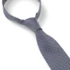 Jacquard-pattern tie in silk