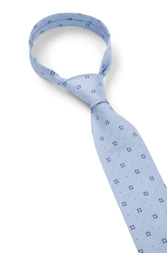 Jacquard-pattern tie in silk Jacquard-pattern tie in silk