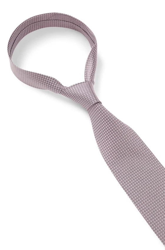 Jacquard-pattern tie in silk Jacquard-pattern tie in silk