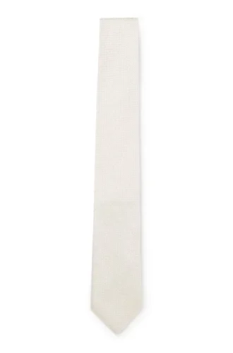 Jacquard-woven tie in silk