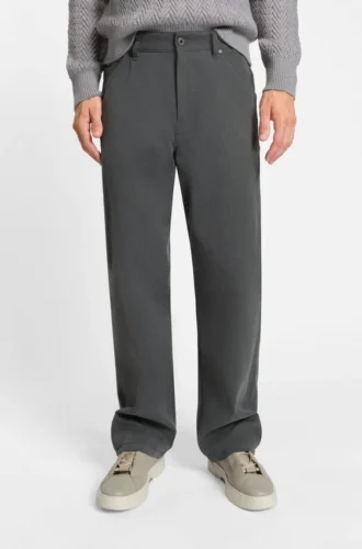 Jeans in melange cotton denim