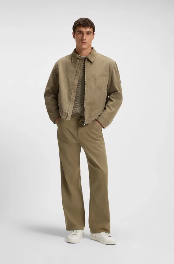 Jeans in melange cotton denim Jeans in melange cotton denim