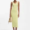 Jersey midi dress with stacked logo