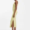 Jersey midi dress with stacked logo