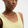 Jersey midi dress with stacked logo