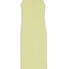 Jersey midi dress with stacked logo