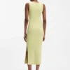 Jersey midi dress with stacked logo