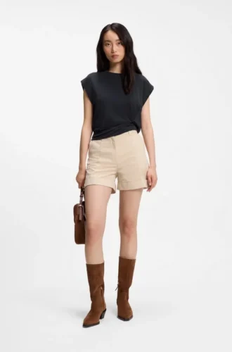 Jersey T-shirt with side twist detail