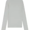 Jersey top with high neckline