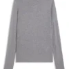 Jersey top with high neckline