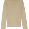 Jersey top with high neckline