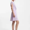 Keyhole-neckline dress with wrap detail Keyhole-neckline dress with wrap detail