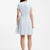 Keyhole-neckline dress with wrap detail Keyhole-neckline dress with wrap detail